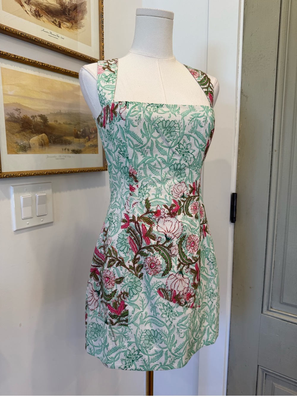 NWT Hemant & Nandita 100% Cotton Mini Dress - Picture 8 of 8